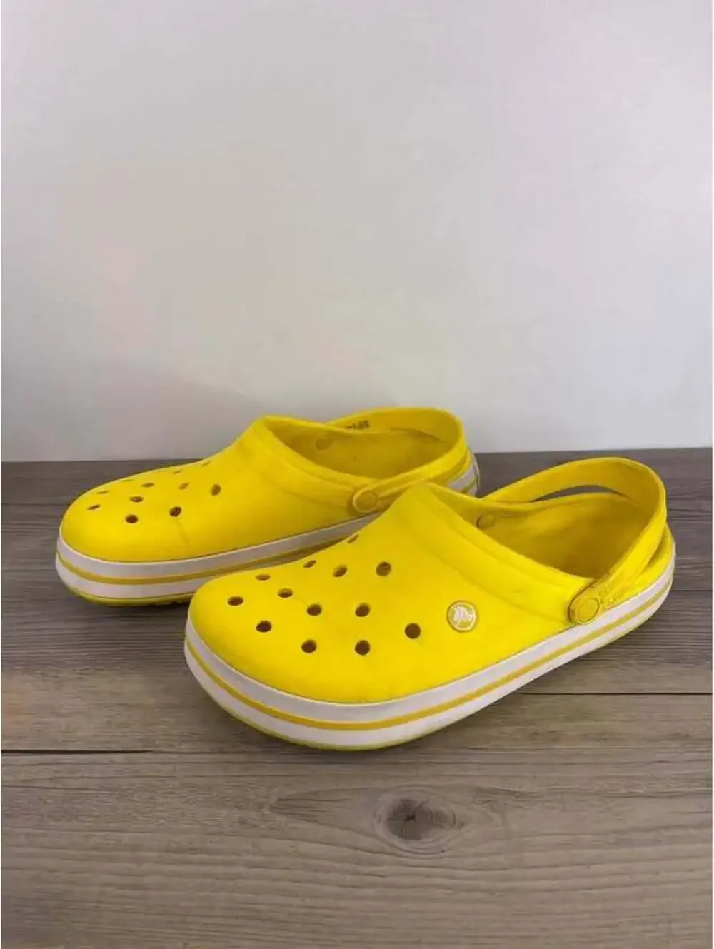 Yellow Crocs Crocband Clogs Men's Size 11
